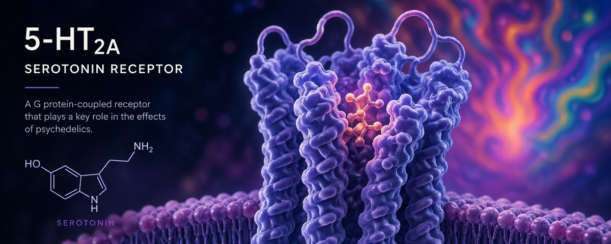 5-HT2A serotonin receptor — a G protein-coupled receptor that plays a key role in the effects of psychedelics