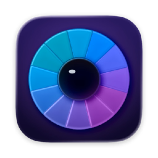 Coluracetam icon — a chromatic iris